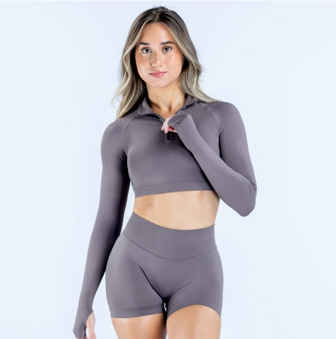 Haut Crop Zippé DISTINCT